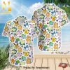 Cute Pokemon Pikachu And Evee Full Printing Hawaiian Shirt