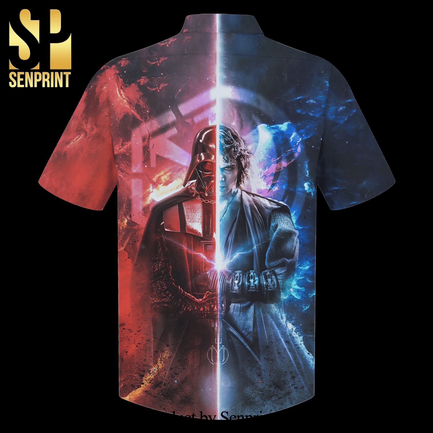 Darth Vader Anakin Skywalker Star Wars Flame Full Printing Hawaiian Shirt