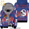 Buffalo Bills Number 17 Josh Allen Awesome Outfit Unisex Fleece Hoodie
