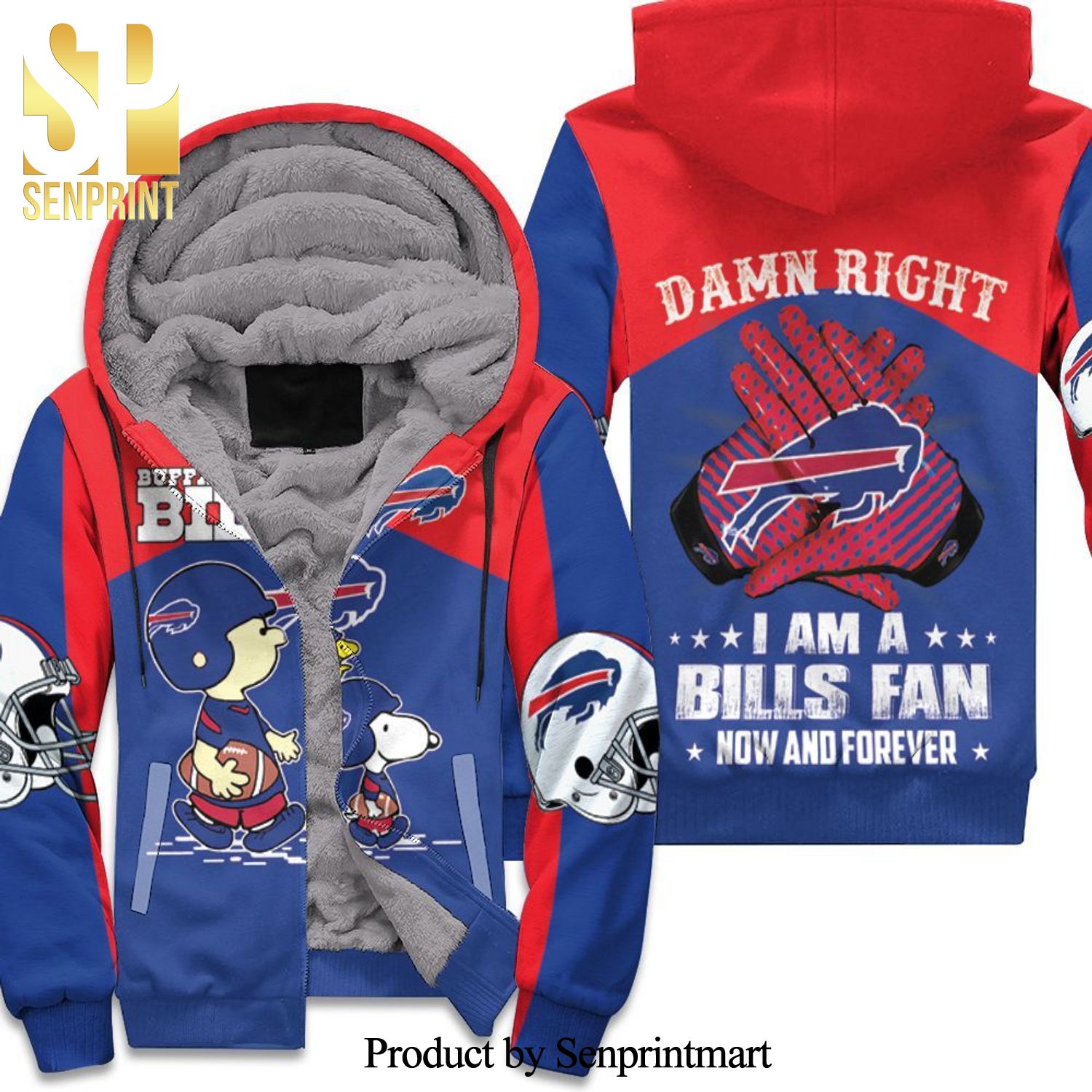 Buffalo Bills Snoopy Fan Now Any Forever 2020 Afc East Champions New Fashion Full Printed Unisex Fleece Hoodie