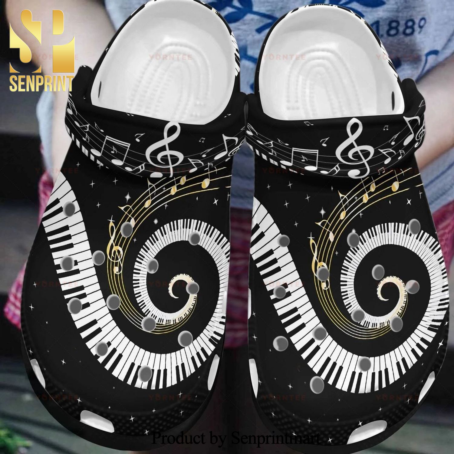 Personalized I Love Music 4 Gift For Lover Full Printing Crocs Crocband Adult Clogs