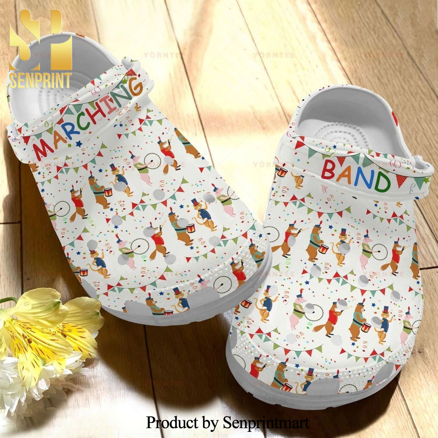 Personalized Marching BandCute Animal Gift For Lover Street Style Crocs Unisex Crocband Clogs