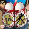 Personalized Number Baseball Player Crocband Clogs Rubber Crocs Shoes