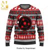 Ufo Alien Cow Abduction Knitted Ugly Christmas Sweater