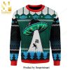 Ufo Alien Cow Abduction Knitted Ugly Christmas Sweater