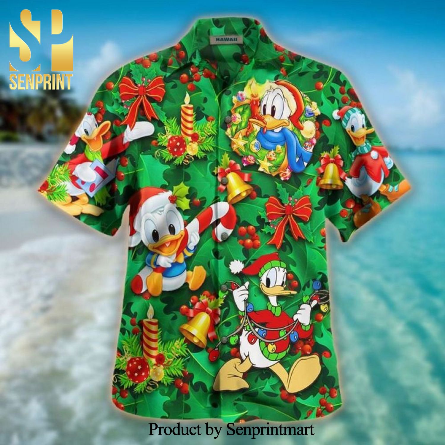 Decor Christmas With Donald Disney Full Printing Hawaiian Shirt