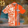 Denver Broncos Mickey Mouse Surfing On The Beach Full Printing Combo Hawaiian Shirt And Beach Shorts – Navy