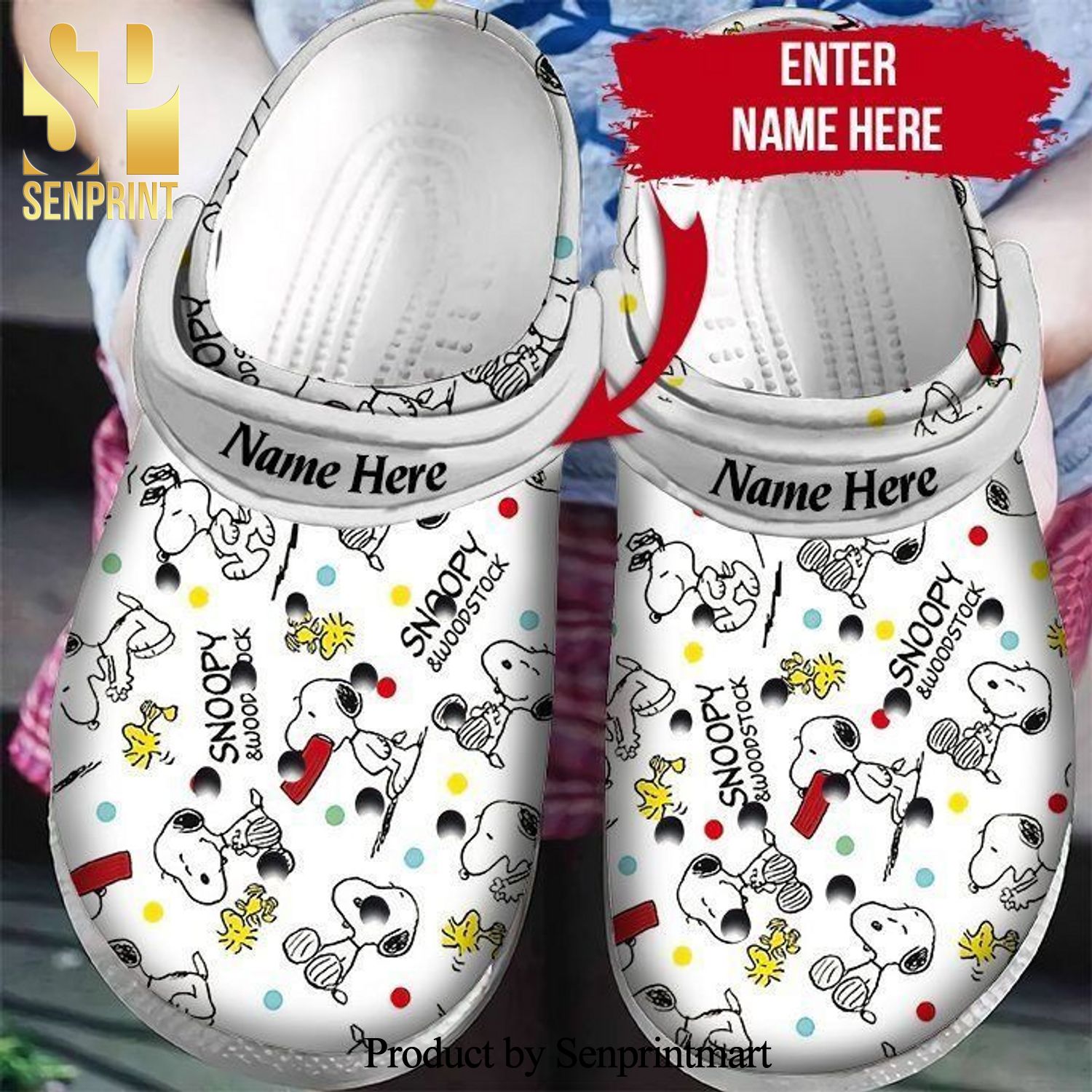 Personalized Snoopy Street Style Crocs Shoes