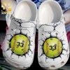 Personalized Softball Stitches Gift For Fan Full Printing Crocs Sandals