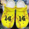 Personalized Softball Broken 3D Crocs Unisex Crocband Clogs