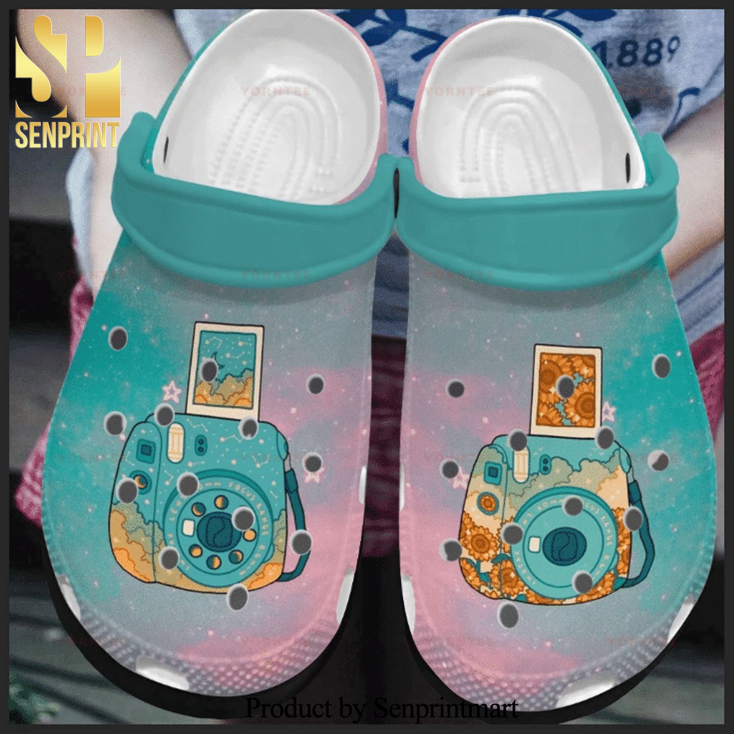 Photograph Through My Camera Gift For Lover Street Style Crocs Crocband In Unisex Adult Shoes