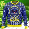 US Navy Anchor Knitted Ugly Christmas Sweater