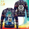 Vegeta Dragon Ball Anime Its Over 9000 Meme Xmas Gift Knitted Ugly Christmas Sweater