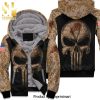 Camouflage Skull Pittsburgh Steelers American Flag Amazing Outfit Unisex Fleece Hoodie