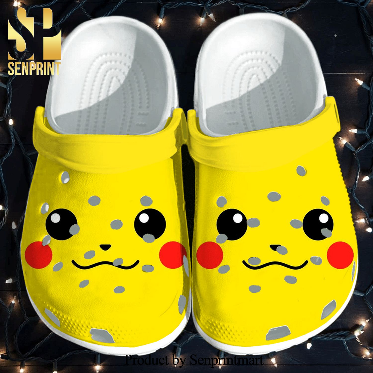 Pikachu For Men And Women Rubber Crocs Shoes