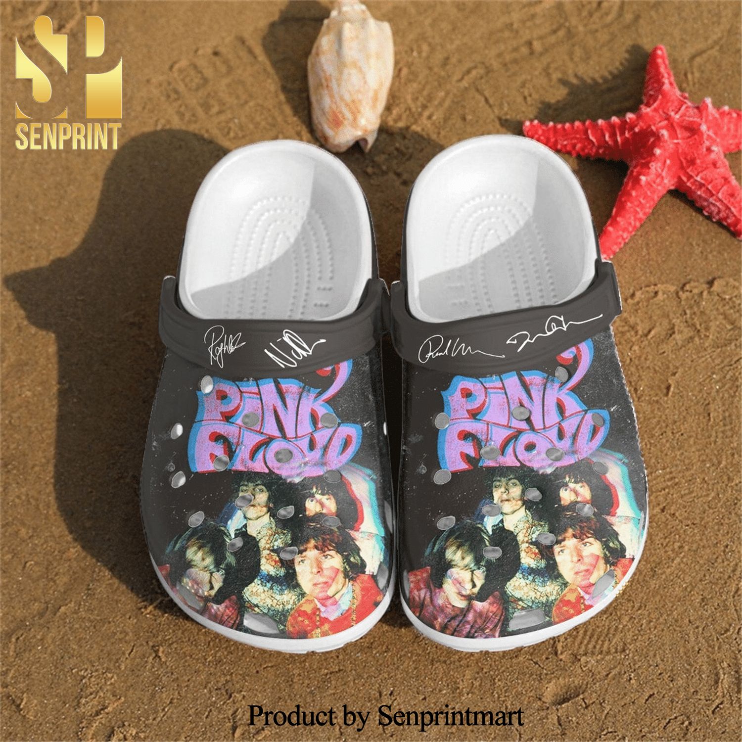Pink Floyd Band For Men And Women All Over Printed Crocs Crocband Clog
