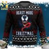 Venom And Spider Snowflake Knitted Ugly Christmas Sweater