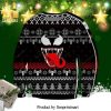 Venom Beast Mode Christmas Knitted Ugly Christmas Sweater