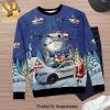 Wall-E I Don’t Want To Survive I Want To Live Snowflake Pattern Knitted Ugly Christmas Sweater – Blue