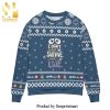 Volusia County Sheriff Bell 407 Ford Police Interceptor Knitted Ugly Christmas Sweater