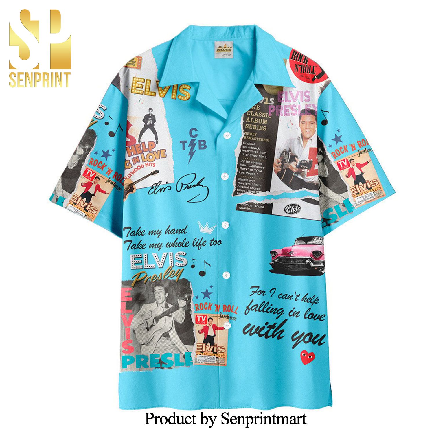 Elvis Presley Hawaiian Beach Shirt – Take My H And