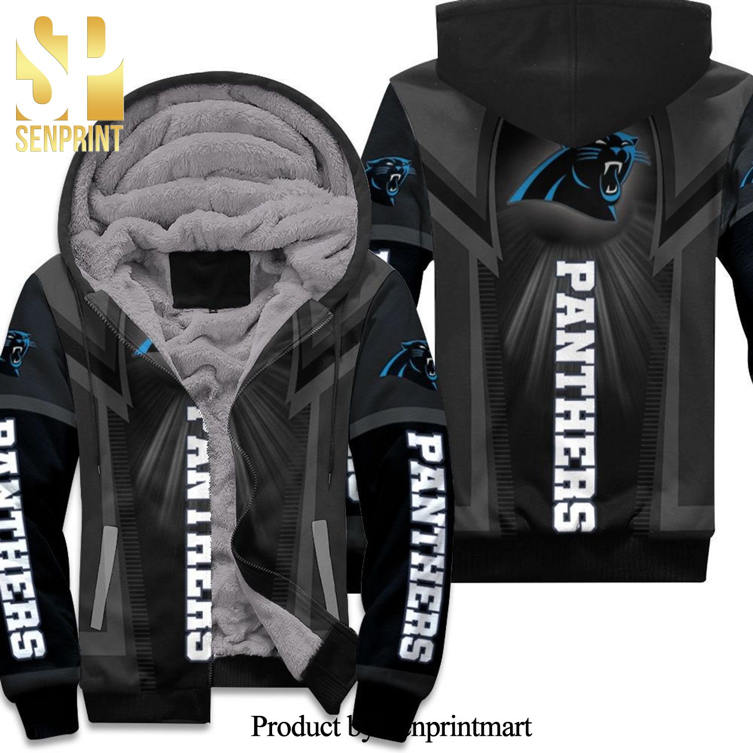 Carolina Panthers High Fashion Unisex Fleece Hoodie