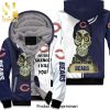 Chicago Bears Nfl Fans Skull Cool Version Unisex Fleece Hoodie
