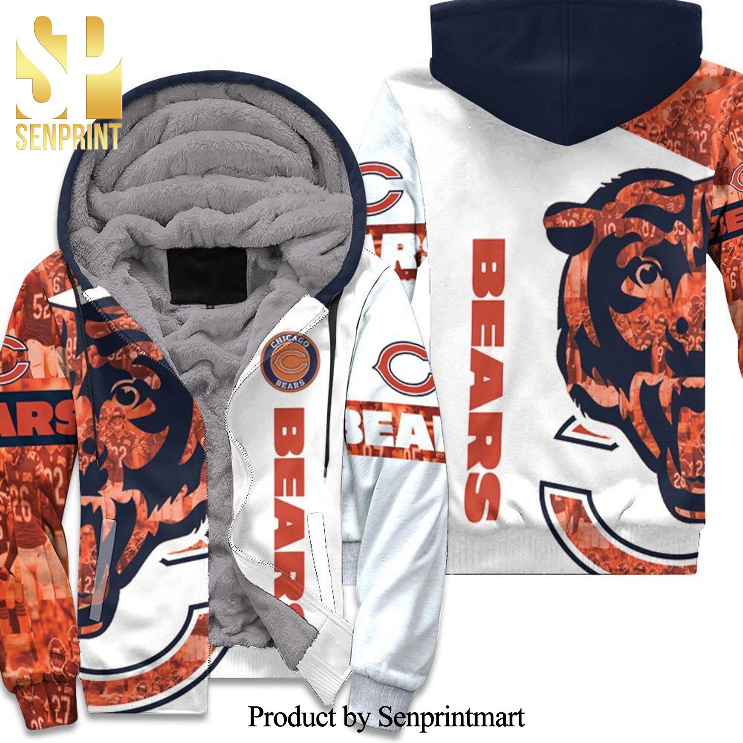 Chicago Bears Nfl For Bears Fan Hot Outfit Unisex Fleece Hoodie