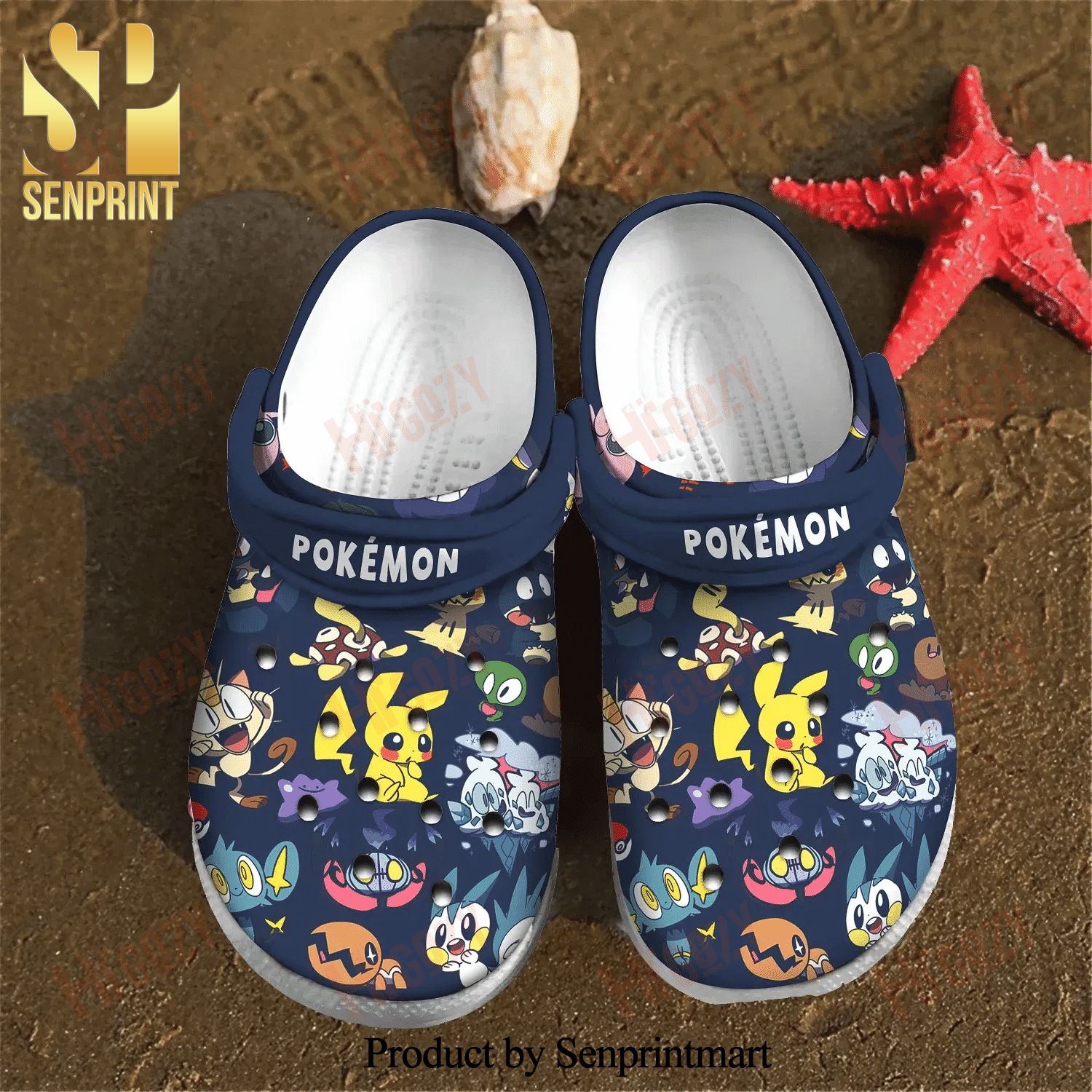Pokemon Icon Gift Gift For Fan Classic Water Rubber Crocs Crocband