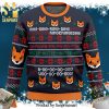 What Black Cat Knitted Ugly Christmas Sweater