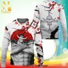 Whitebeard One Piece Manga Anime Snowflake Knitted Ugly Christmas Sweater