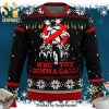 Wibbly Wobbly Timely Wimey Stuff Knitted Ugly Christmas Sweater