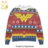 Wonder Woman Symbol Knitted Ugly Christmas Sweater