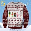 Woodford Reverse Wine Knitted Ugly Christmas Sweater