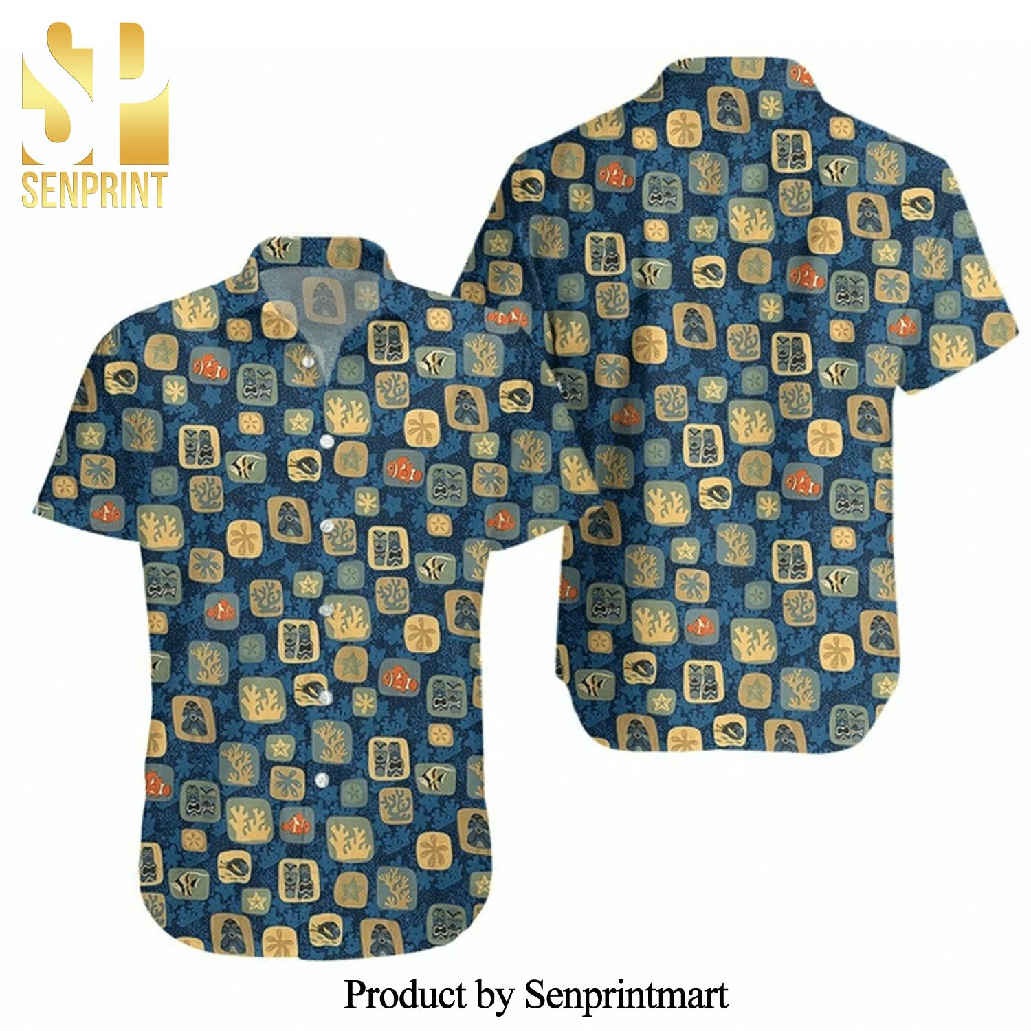 Finding Nemo Symbols Disney Full Printing Hawaiian Shirt