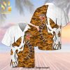 Fireball Full Printing Hawaiian Shirt – White