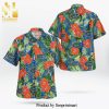 Florida Gators Full Printing Flowery Short Sleeve Dress Shirt Hawaiian Summer Aloha Beach Shirt – Neon Blue