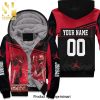 Chicago Bulls Michael Jordan 23 Nba Throwback Black Street Style All Over Print Unisex Fleece Hoodie