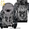 Chicago White Sox Jack Skellington And Zero Street Style All Over Print Unisex Fleece Hoodie