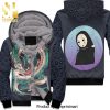 Chihiro Ogino Lean On No Face Kaonashi For Spirited Away Studio Ghibli Fan New Style Full Print Unisex Fleece Hoodie