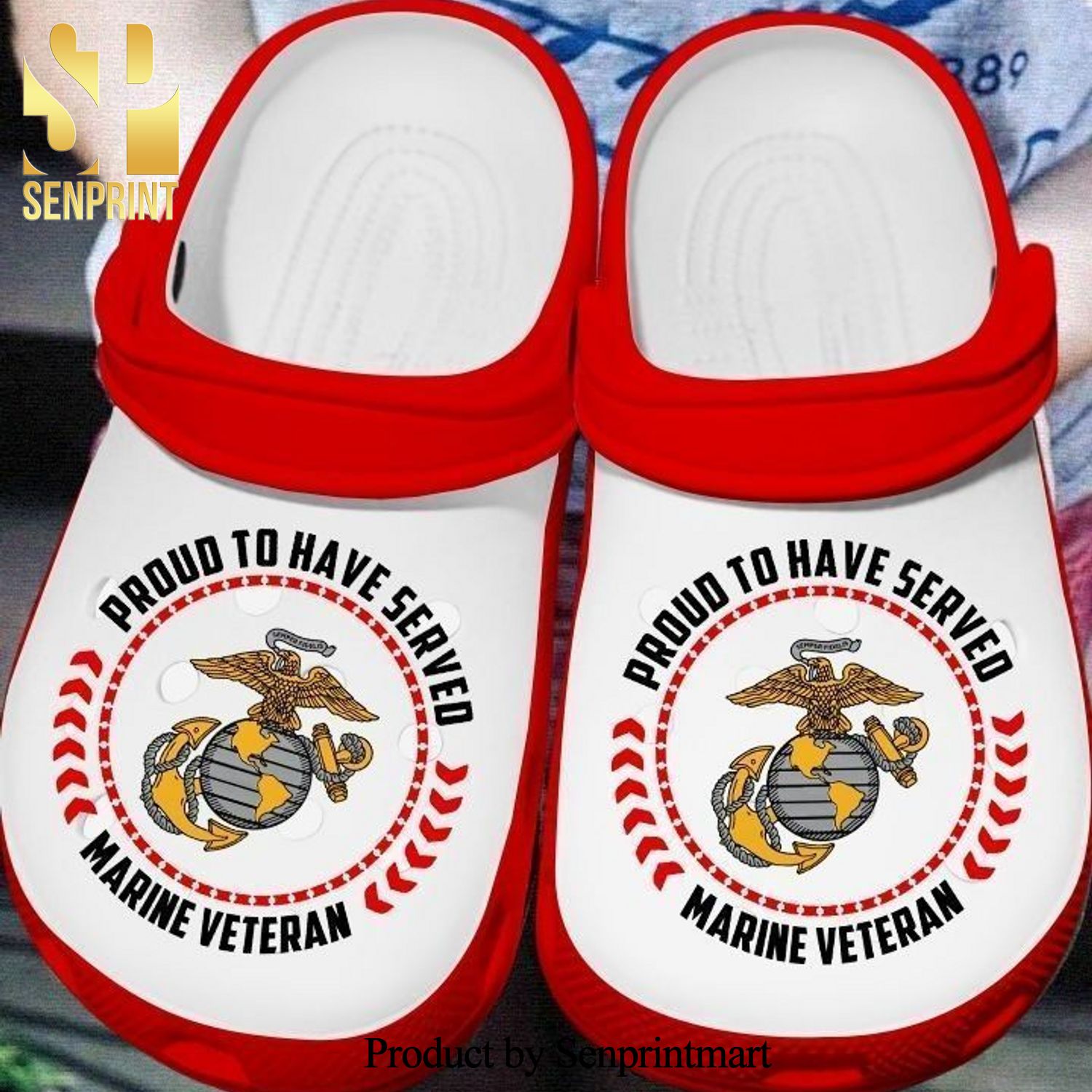 Proud To Have Served Marine Veteran Gift For Lover Hypebeast Fashion Crocs Crocband