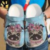 Pug Love Flower All Over Printed Crocs Shoes