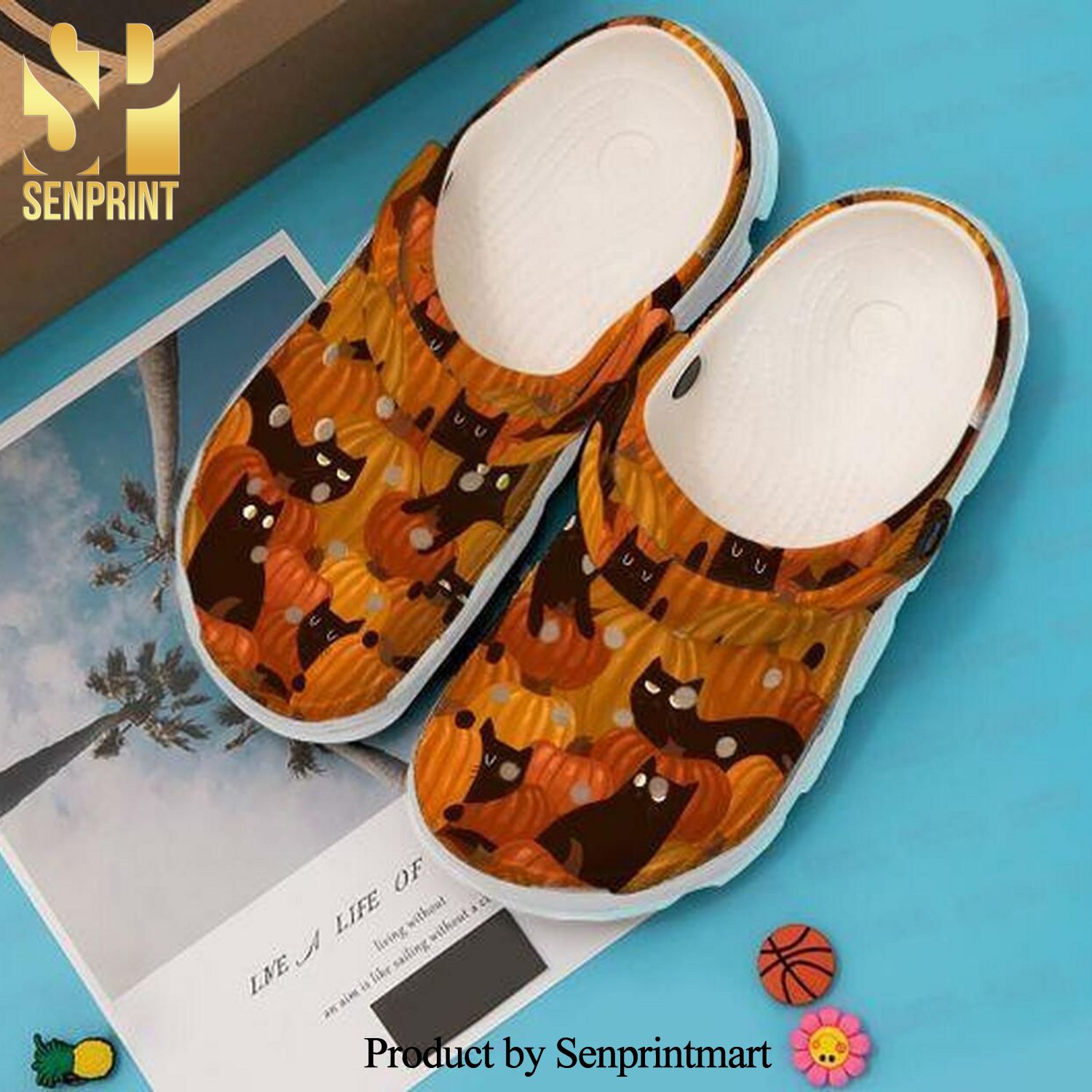 Pumpkin Cat Halloween Personalized 10 Gift For Lover Street Style Crocs Classic