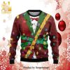 Xmas Guitar Lovers Knitted Ugly Christmas Sweater