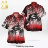 Fireball Full Printing Hawaiian Shirt – White