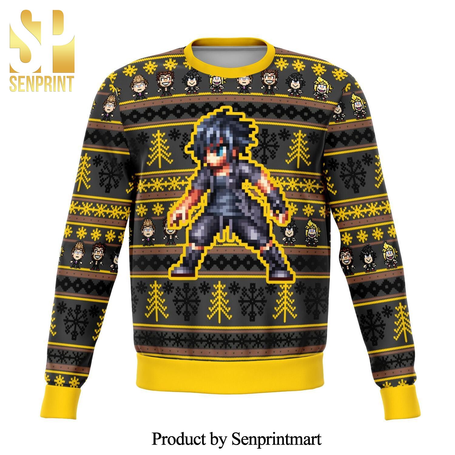 Zack Fair Final Fantasy Anime Premium Knitted Ugly Christmas Sweater