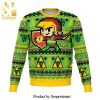 Zelda And Link The Legend of Zelda Nintendo Premium High Fashion Full Printing Ugly Christmas Sweater