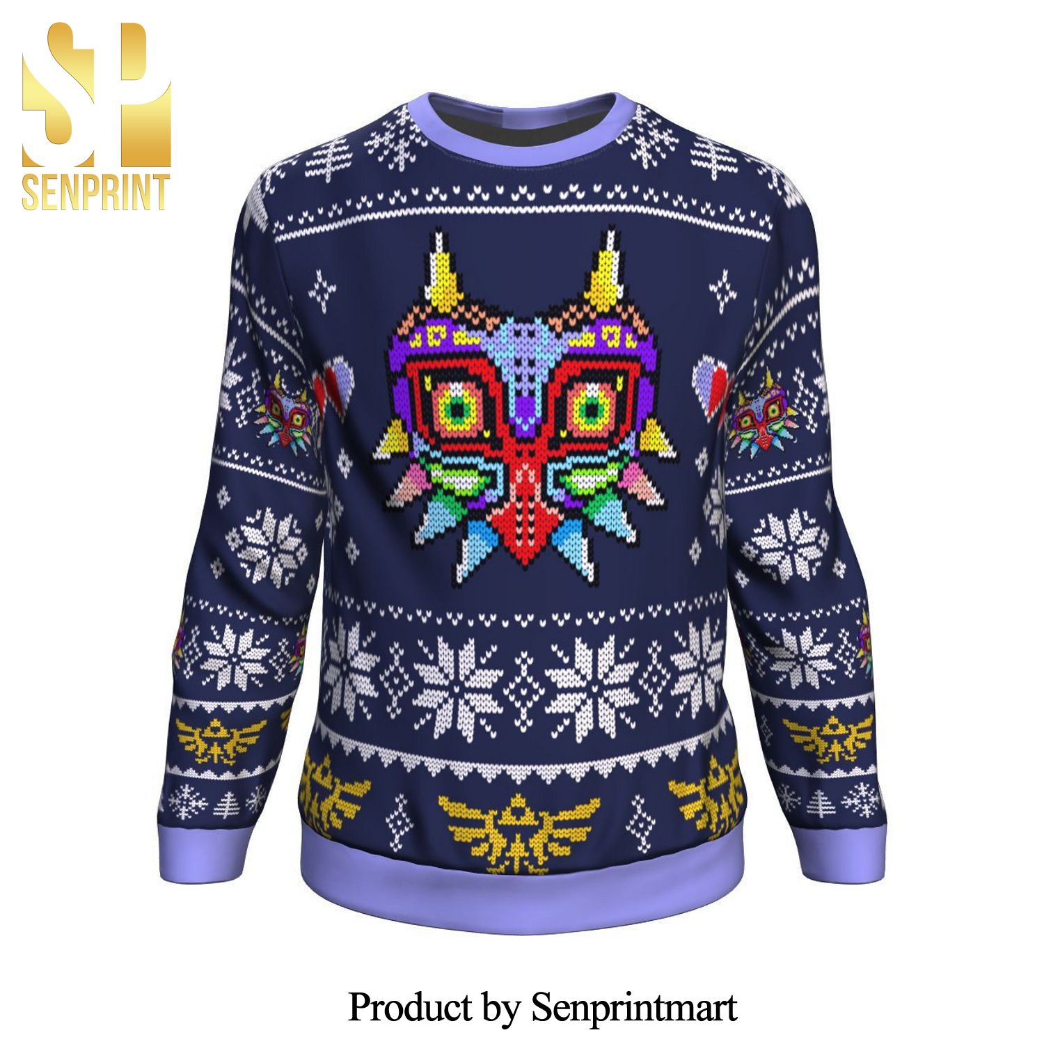 Zelda Majoras Mask The Legend Of Zelda Knitted Ugly Christmas Sweater