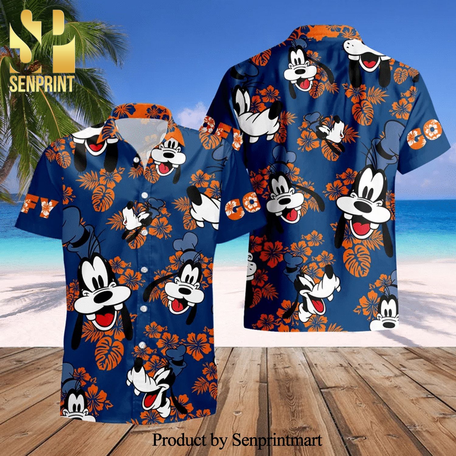 Goofy Costume Disney Full Printing Hawaiian Shirt