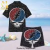Grateful Dead Full Printing Hawaiian Shirt And Beach Short – Blue